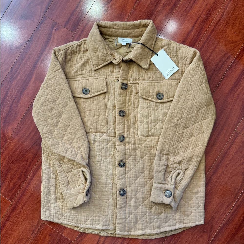 NWT Elan Quilted Jacket In Crème Size XS